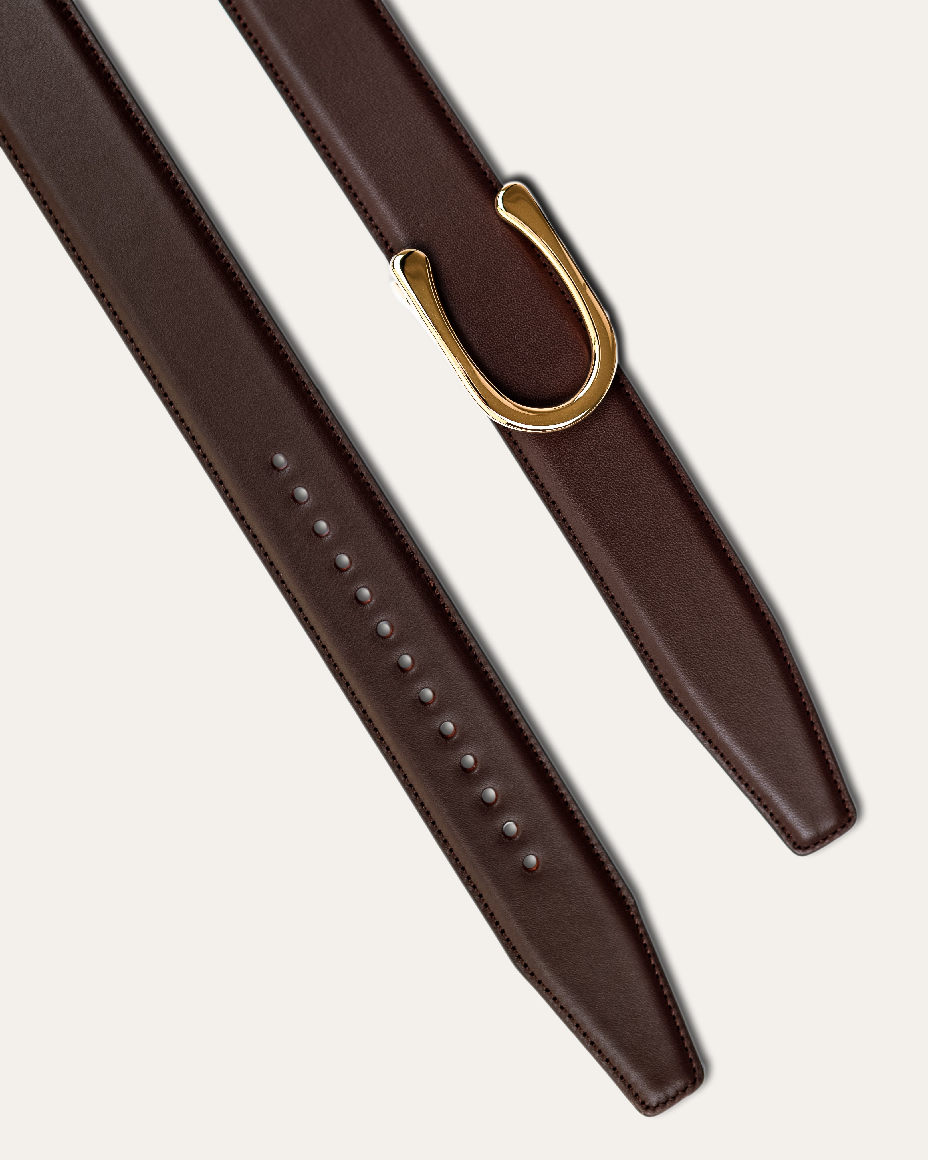 Model II Gold  —  Calfskin Chocolate Brown