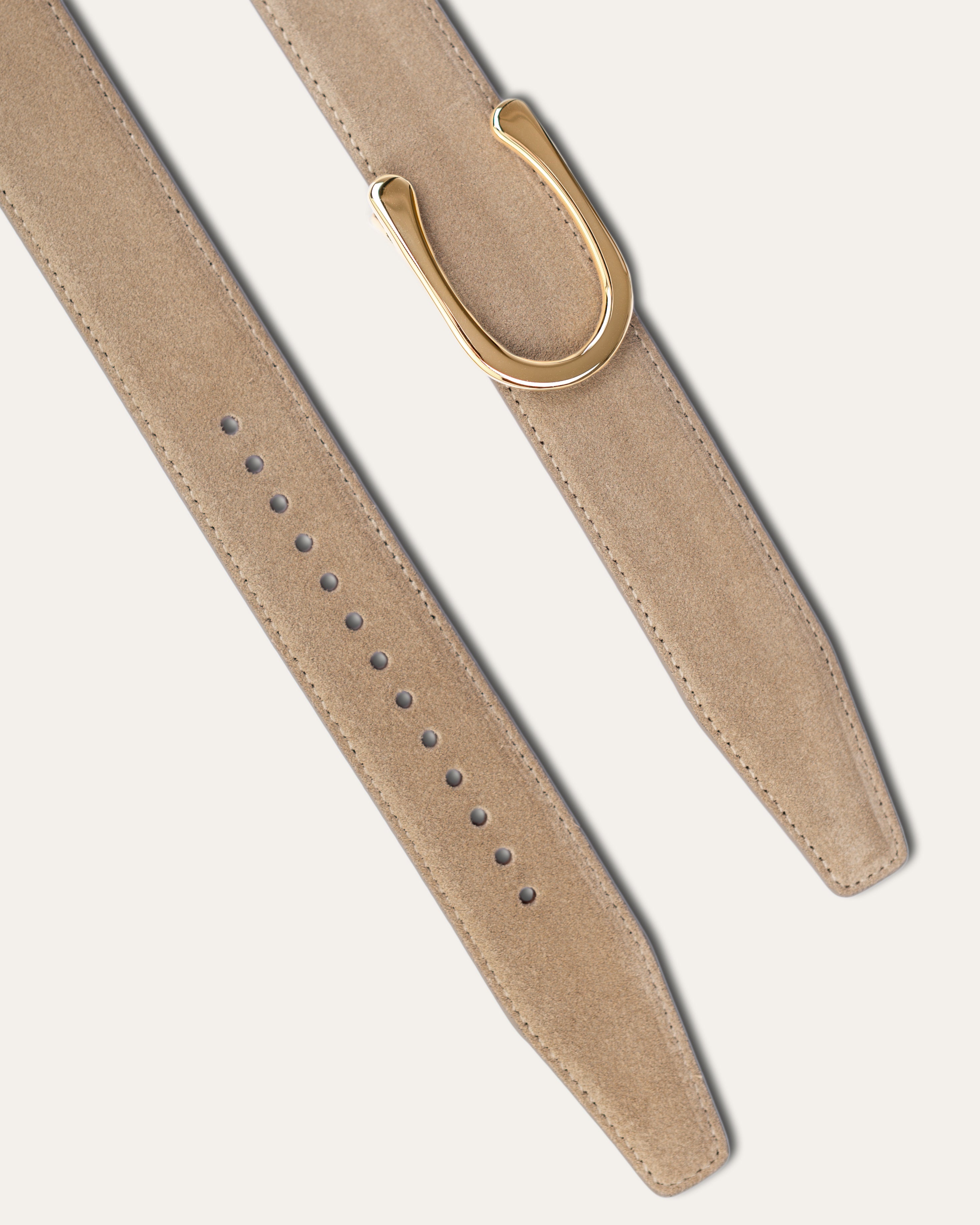 Model II Gold  —  Suede Verona Beige